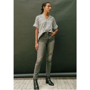 Madewell Perfect Vintage Jean in Cosner Wash Knee Rip Edition Womens 29